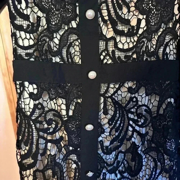 NWT Long Sleeve Lace Dress With Pearl Buttons‎ Size Large - Picture 6 of 9